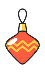 Christmas tree vintage ornament bauble