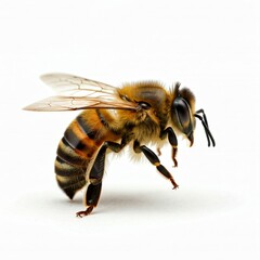 bee on white background