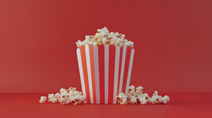 un fondo vacio con espacio de copia con una caja tradicional con palomitas de maiz deliciosa comida 