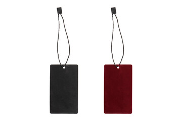 red an black price tag on transparent PNG