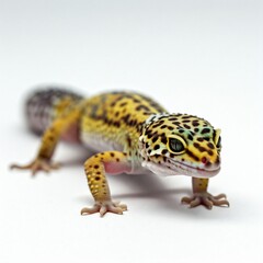 gecko on white