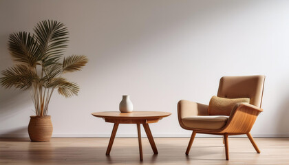 Fototapeta premium modern living room with a blank space