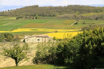Ferme dans la Drôme des collines avec vue sur le Vercors