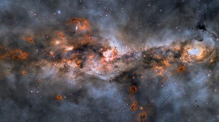 Cosmic texture huge Milky Way galaxy background