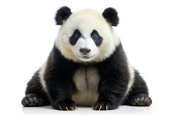 Obraz premium Panda on white background