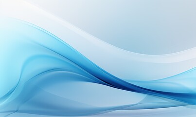 蓝色曲线弯曲柔美流畅线条科技背景