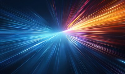 科技光芒射线放射线条爆发概念背景