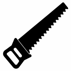 Hand Saw Silhouette Vector Design