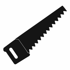 Hand Saw Silhouette Vector Design