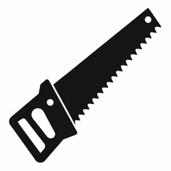 Hand Saw Silhouette Vector Design