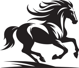 silhouette of horse Hand drawn horse head bundle set vector silhouette art of illustration