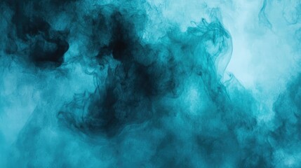 Blurred Snow-Covered Christmas Tree Branches with Bokeh Lights on Pastel Blue Background, Creating a Banner for Winter and New Year's Celebration Concept
