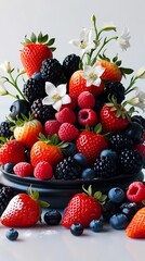 Obraz premium berries in a bowl
