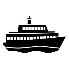 silhouette of a ship