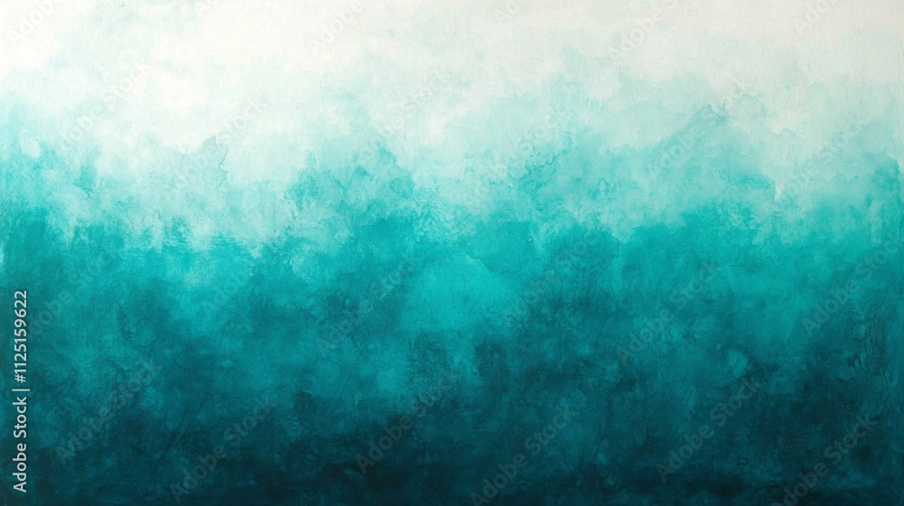 Aufkleber captivating layers of turquoise blend seamlessly into lighter hues, creating a soothing ombre effect