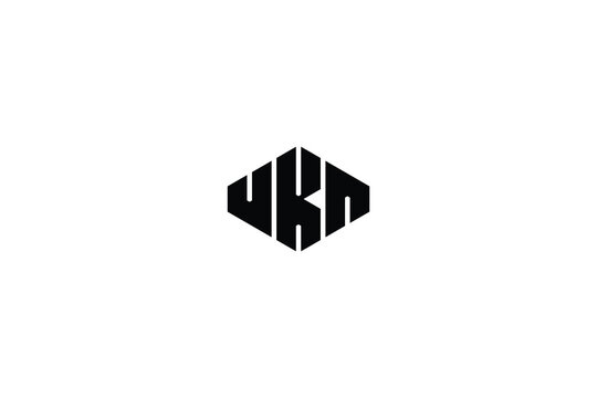 Monogram Letter UKA With Home Modern Initial Logo Design  Vector Illustration	
