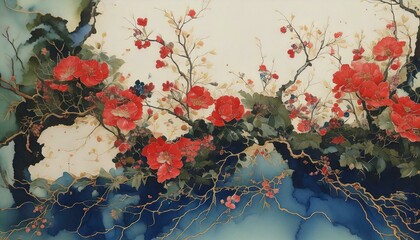 浮世絵風のアート