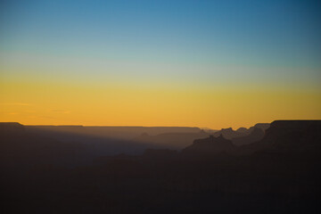 sunset over Grand Canyon
