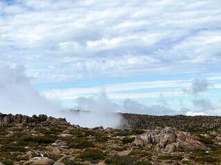 Panoramic View of Hobart, Tasmania: Historic Waterfront and Majestic Mount Wellington