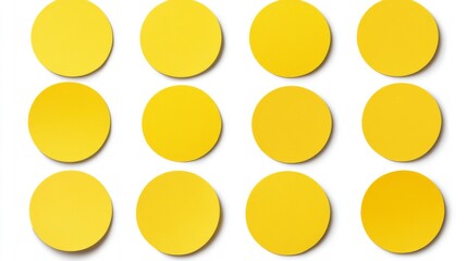 Vibrant Yellow Circles Pattern Design