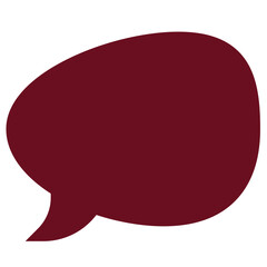 Speech bubble icon isolated on transparent background
