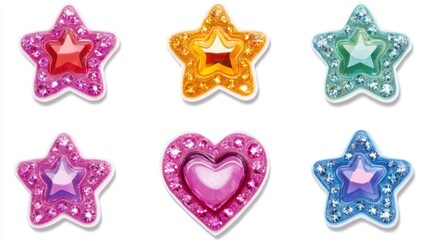 Sparkling Stars and Hearts: Decorative Embellishments