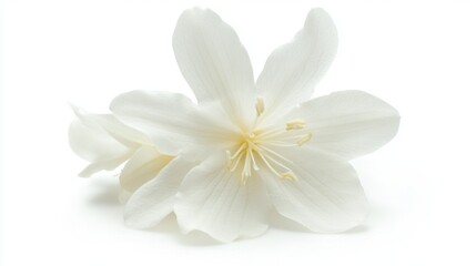 Fototapeta premium A Delicate White Flower in Exquisite Detail
