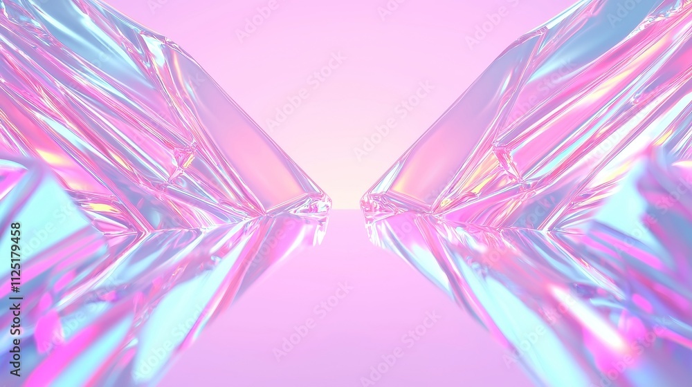 Poster vibrant swirling neon patterns, dynamic luminous colors intertwining, creating a mesmerizing abstrac