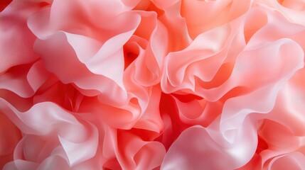 This captivating image portrays fluid pink textures that gently blend together, creating a mesmerizing dance of hues that feels soft, delicate, and harmonious.