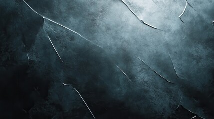 This image features a dark textured surface covered with mysterious scratch marks, evoking intrigue and depth, reminiscent of an abstract, moody landscape.