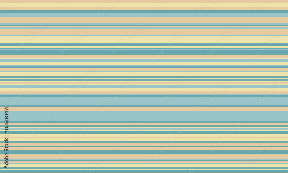 Aufkleber geometric stripes seamless vector pattern with horizontal lines in varied colours, creating an abstr