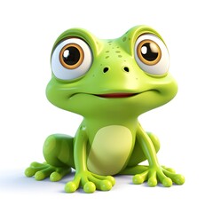 Fototapeta premium Cute 3D Frog