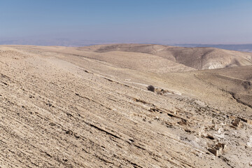 View of Arabah valley from the Shawbak castle. Maٰān Governorate, Jordan