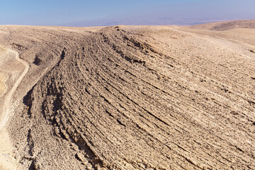 View of Arabah valley from the Shawbak castle. Maٰān Governorate, Jordan