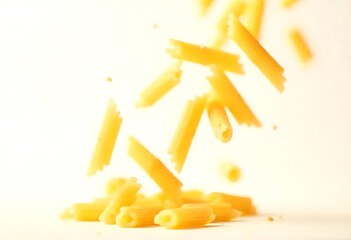pasta on a white background