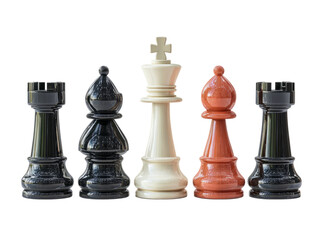 Chess Pieces on Transparent Background