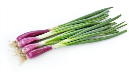 Fresh Purple and Green Onions - A Vibrant Culinary Delight