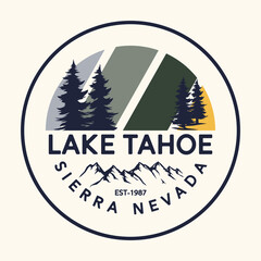 Lake Tahoe Sierra Nevada Est-1987.eps