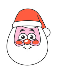 Santa Claus head Christmas character