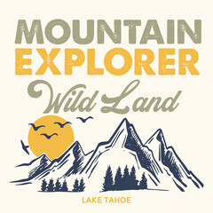 Mountain Explorer Wild Land Lake Tahoe.eps