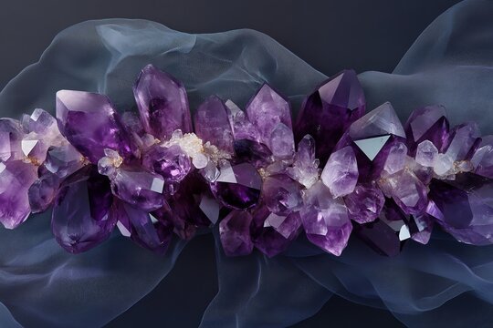 amethyst geode from Osilo, Sardinia, Italy isolated on white background