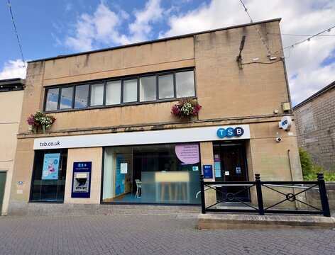 Bolsover, UK - August 3, 2024: A branch of TSB Bank in Bolsover, Derbyshire, England,. 