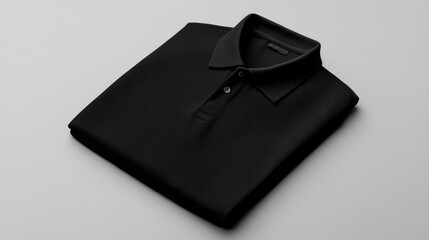 Sleek Black Polo Shirt: Timeless Style and Comfort