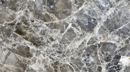 Fototapeta premium Unique grey marble texture showcasing intricate patterns and veins with hints of golden accents