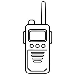 Walkie-Talkie Vector Icon Design