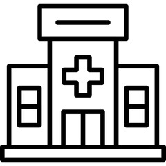 Obraz premium Hospital Icon