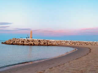 Pink Sunset over the Spanish Coast