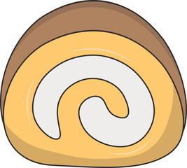 Fototapeta premium Flat vector set of delicious Indonesian desserts. Tasty and sweet food. Culinary theme. Elements for poster, menu or recipe book