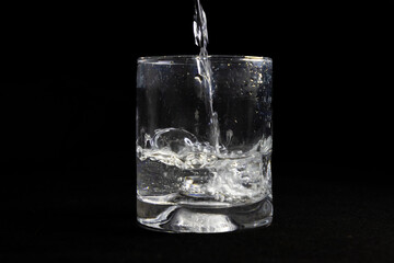 Water being poured into glass