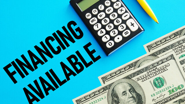 Financing available is shown using the text